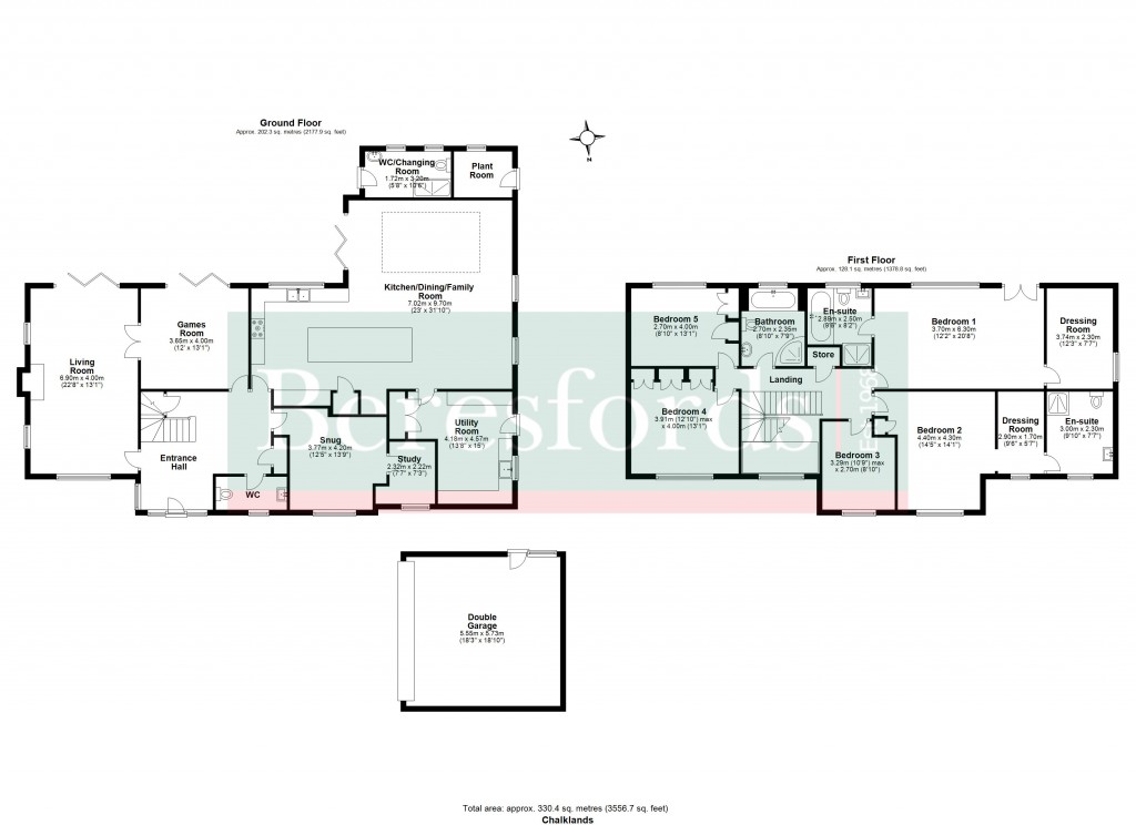 Floorplans For Chalklands, Howe Green, Chelmsford, Essex, CM2