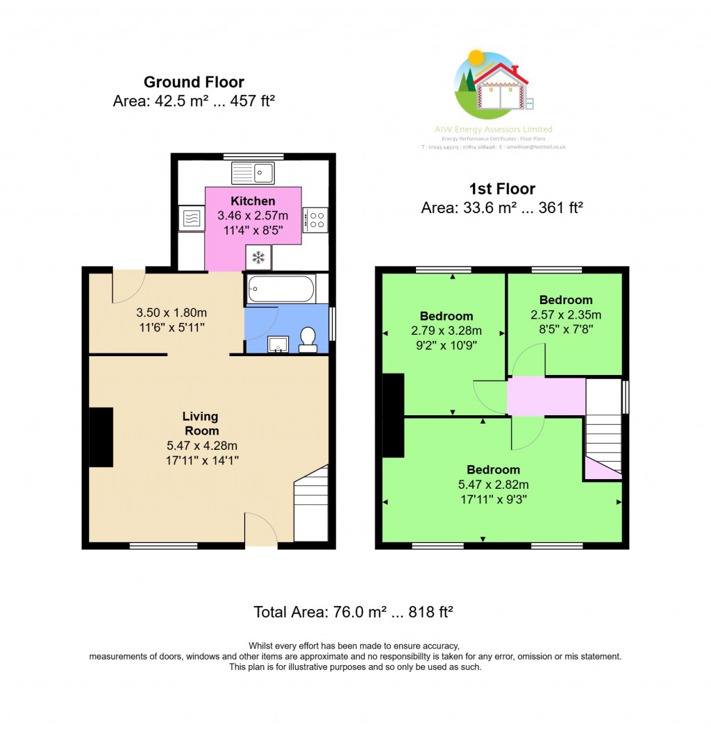 Floorplans For Rectory Road, Writtle, Chelmsford, Essex, CM1