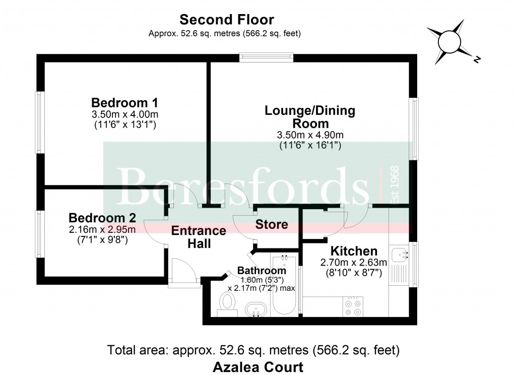 Floorplans For Azalea Court, Chelmsford, CM1