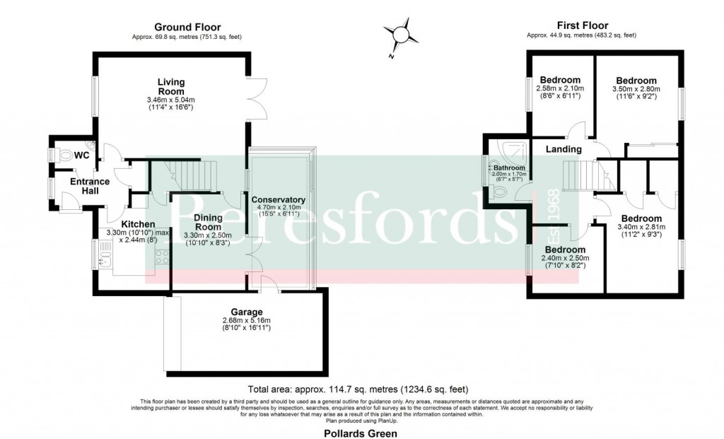 Floorplans For Pollards Green, Chelmsford, Essex, CM2