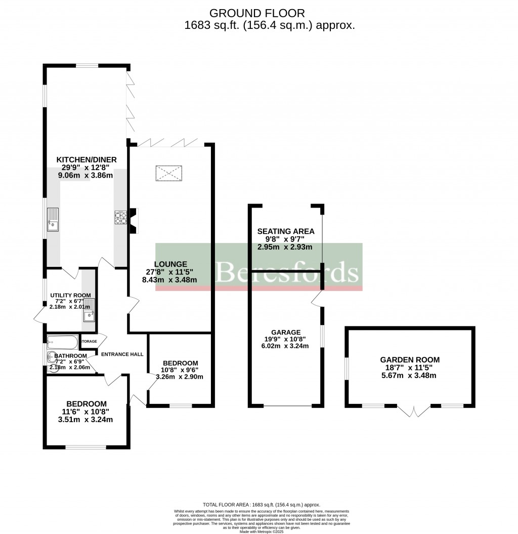 Floorplans For Broomhall Road, Chelmsford, Essex, CM1