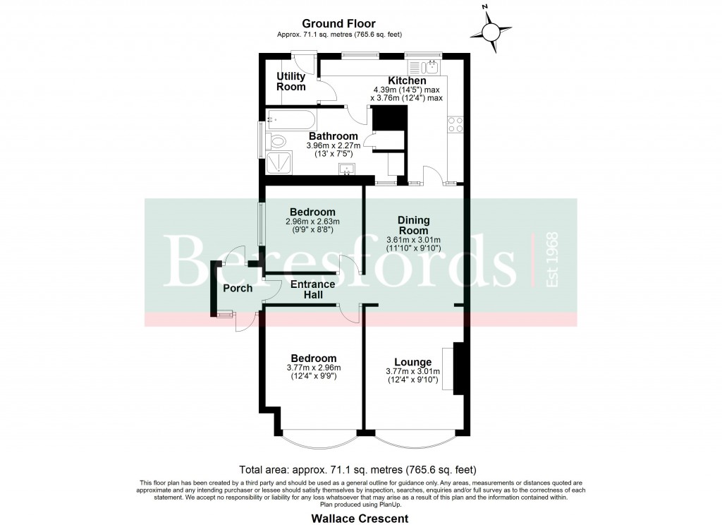Floorplans For Wallace Crescent, Chelmsford, Essex, CM2