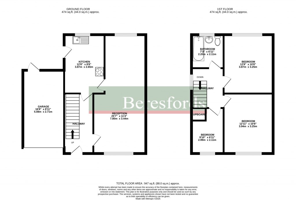 Floorplans For Longshots Close, Broomfield, Chelmsford, Essex, CM1