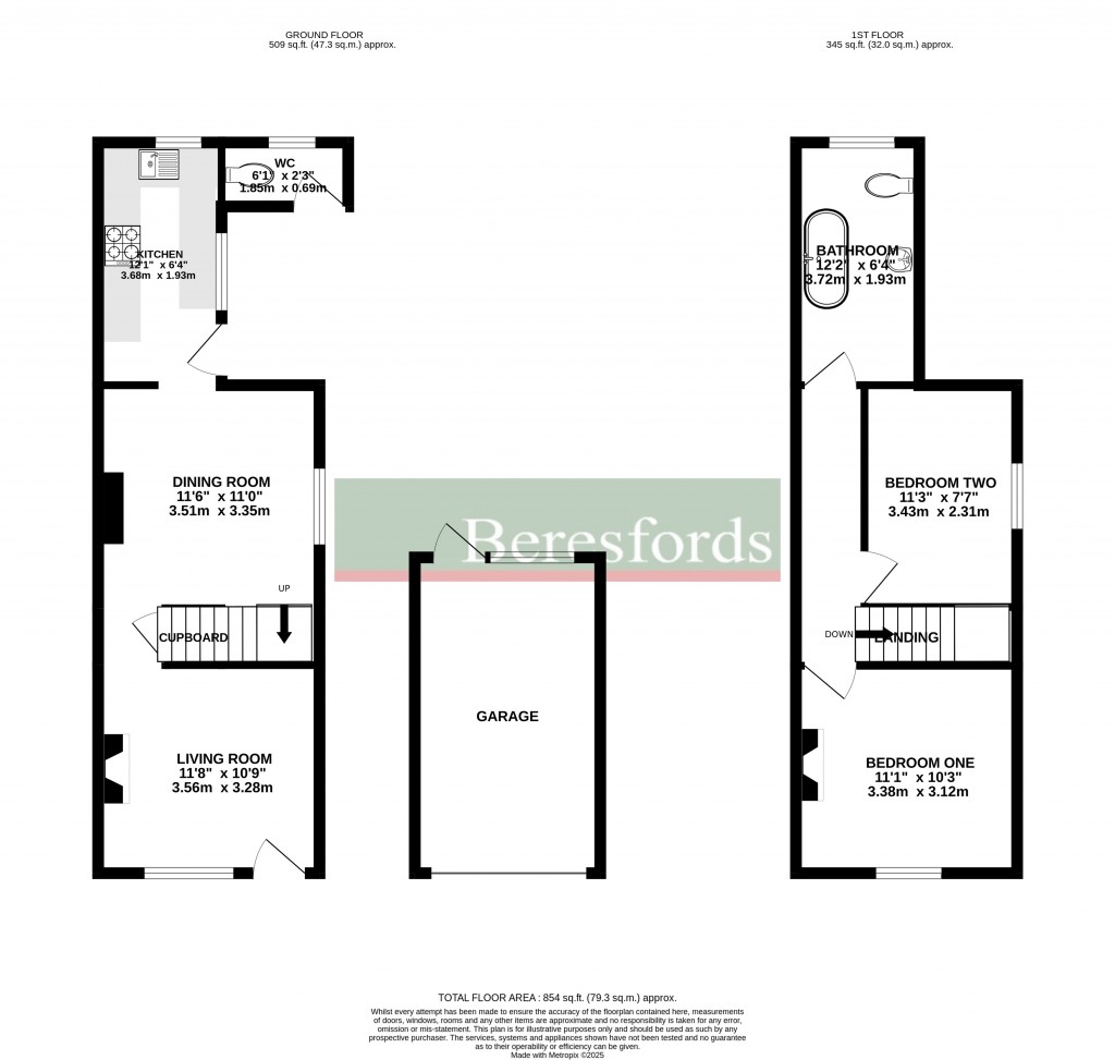Floorplans For Upper Bridge Road, Chelmsford, Essex, CM2