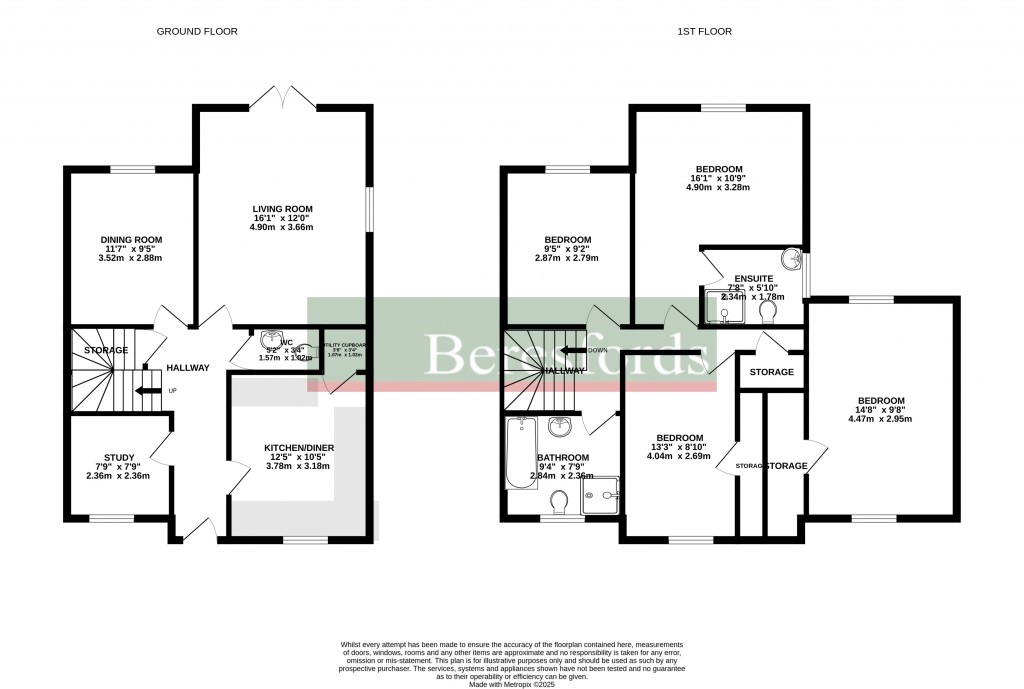 Floorplans For Main Road, Great Leighs, Chelmsford, Essex, CM3
