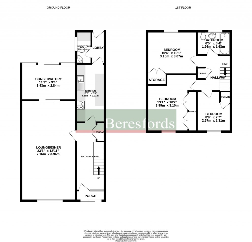 Floorplans For Pryors Road, Galleywood, Chelmsford, Essex, CM2