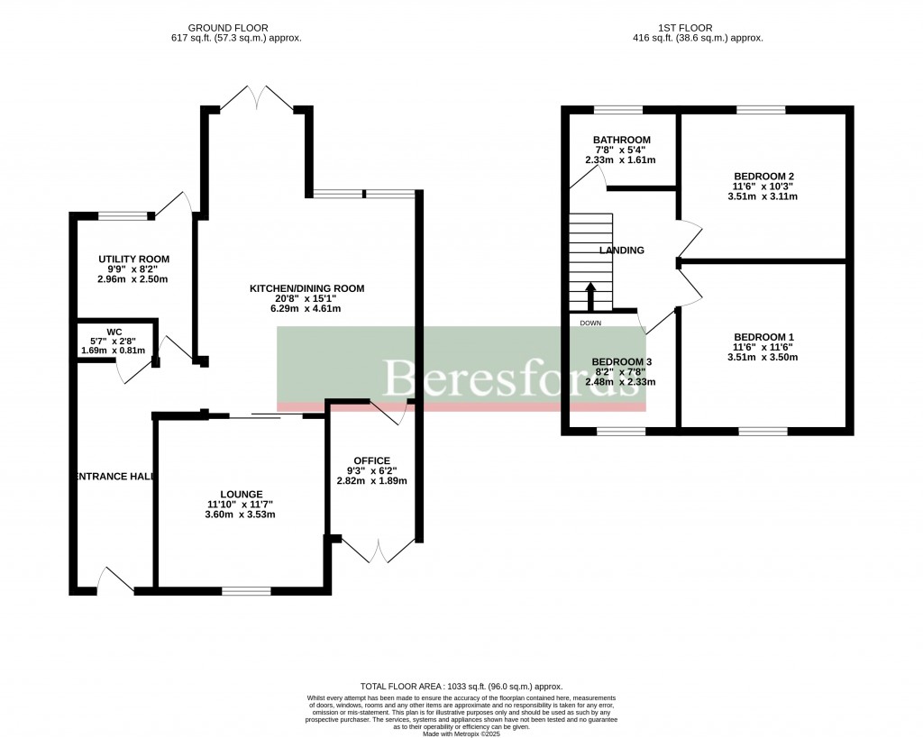 Floorplans For Belmonde Drive, Chelmsford, Essex, CM1