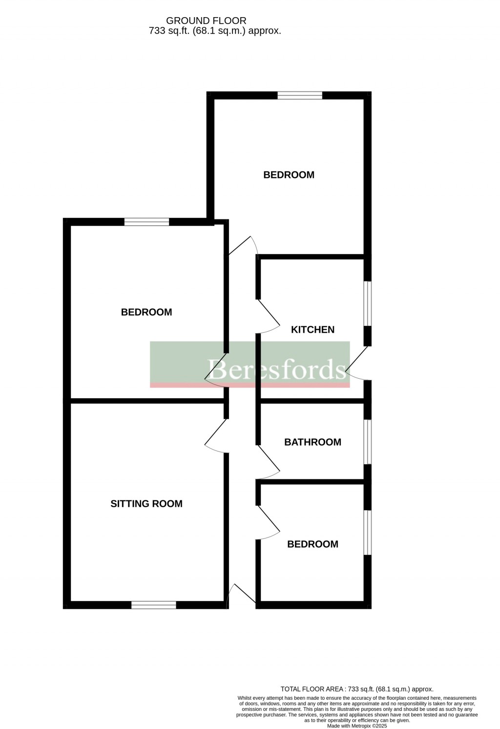 Floorplans For Shrublands Close, Chelmsford, Essex, CM2