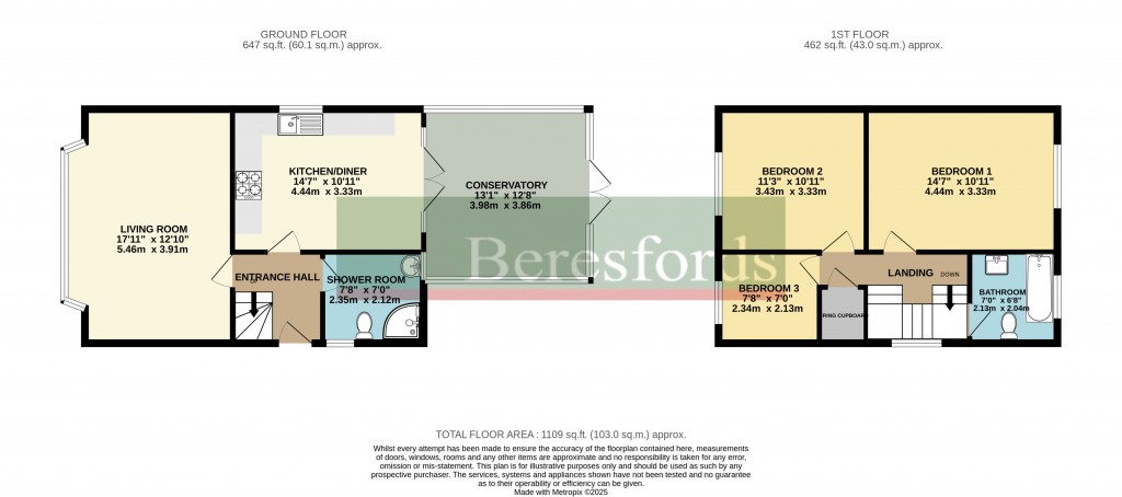 Floorplans For Irvine Road, Colchester, Essex, CO3