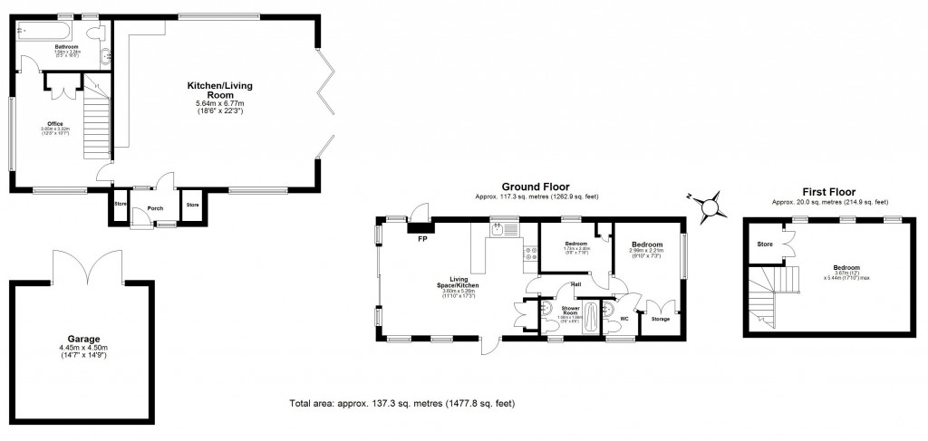 Floorplans For Church Road, Frating, Essex, CO7