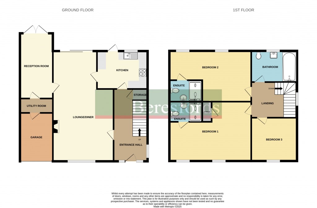 Floorplans For Allendale Drive, Copford, Colchester, Essex, CO6