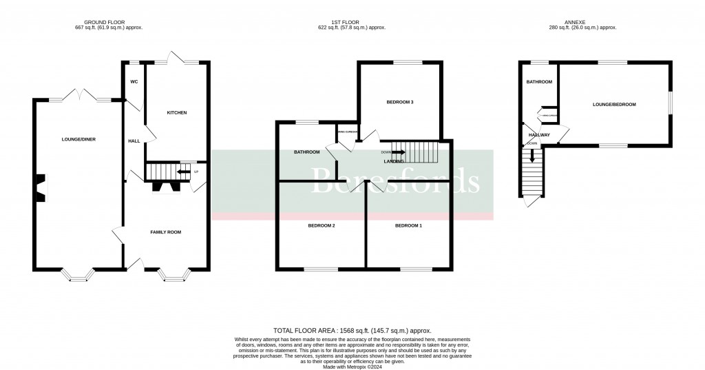 Floorplans For Newbiggen Street, Thaxted, Dunmow, Essex, CM6