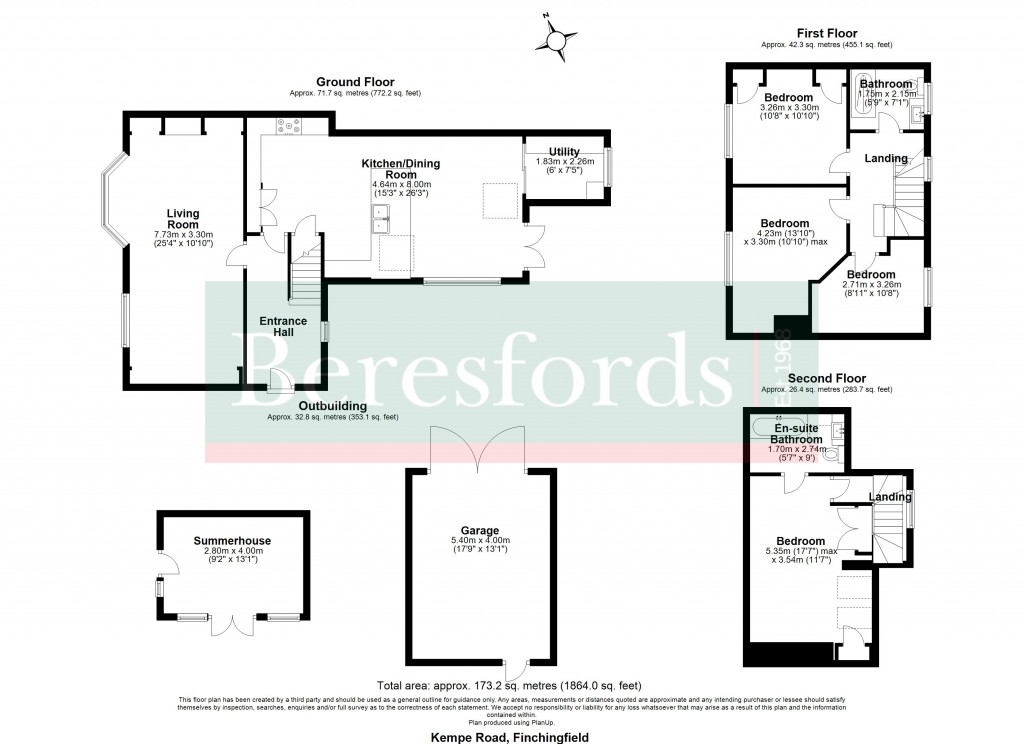 Floorplans For Kempe Road, Finchingfield, Braintree, Essex, CM7