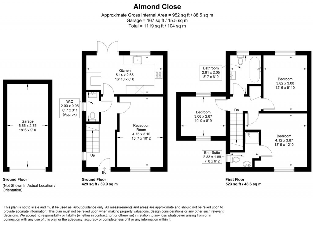 Floorplans For Almond Road, Dunmow, Essex, CM6