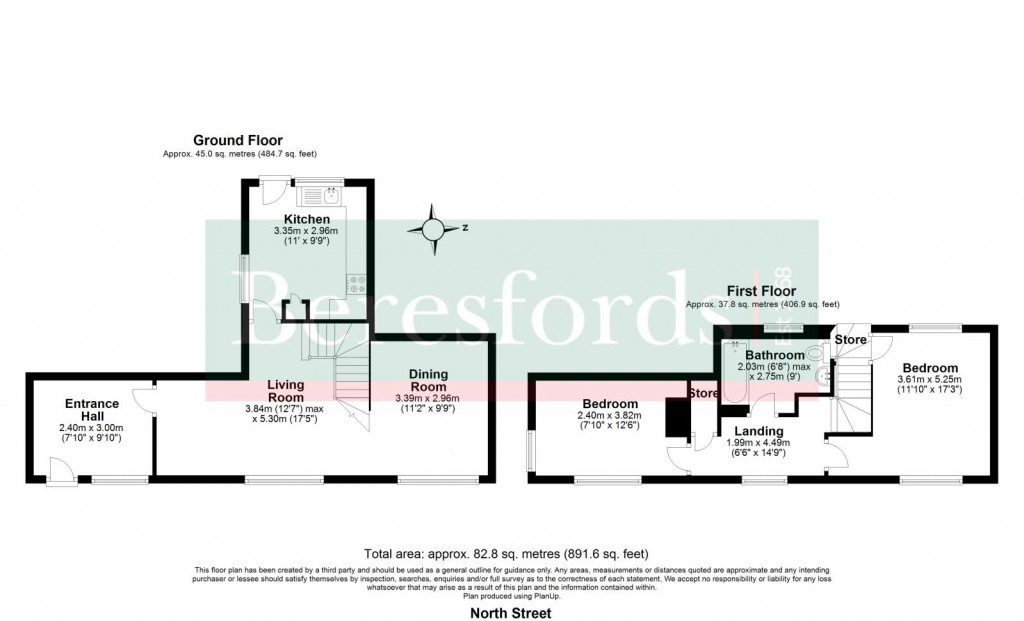 Floorplans For North Street, Dunmow, Essex, CM6