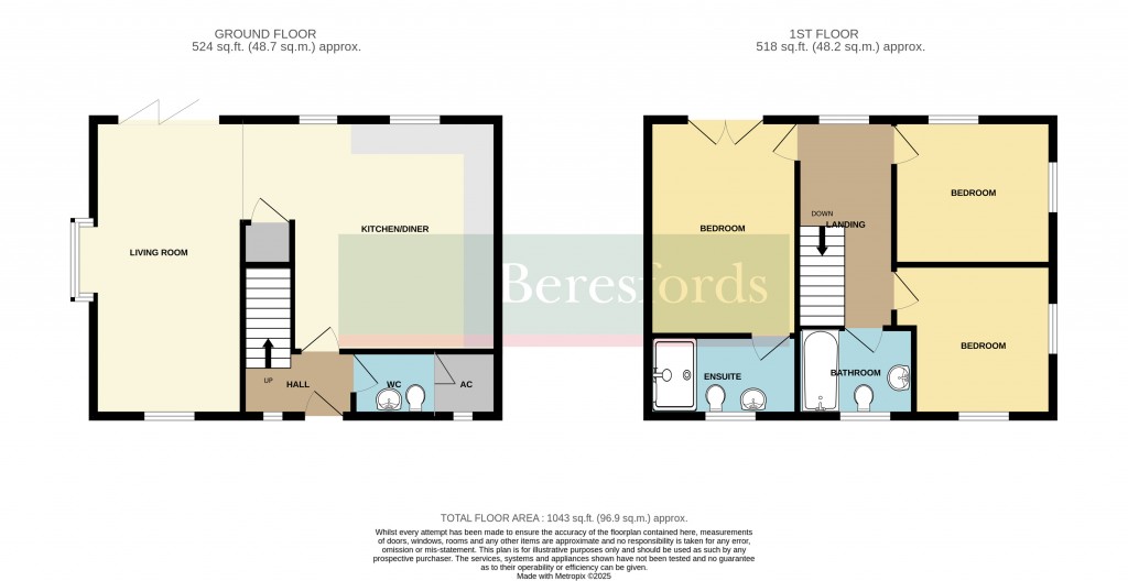 Floorplans For The Croft, Chelmsford Road, White Roding, Dunmow, Essex, CM6