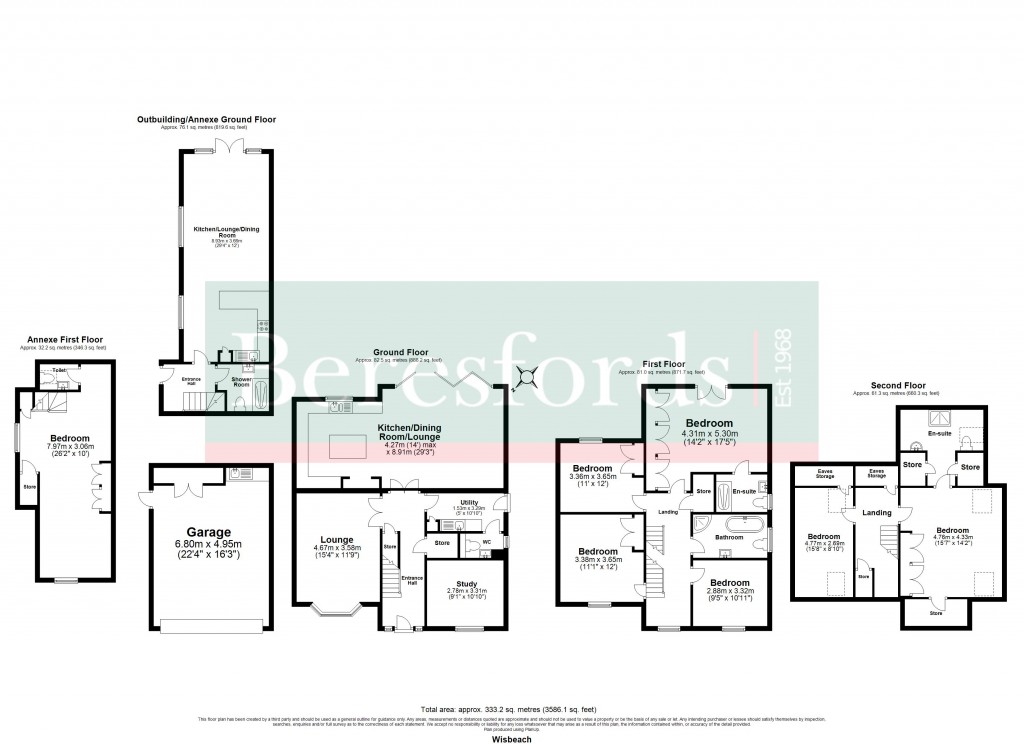 Floorplans For Manor Road, Little Easton, Dunmow, Essex, CM6