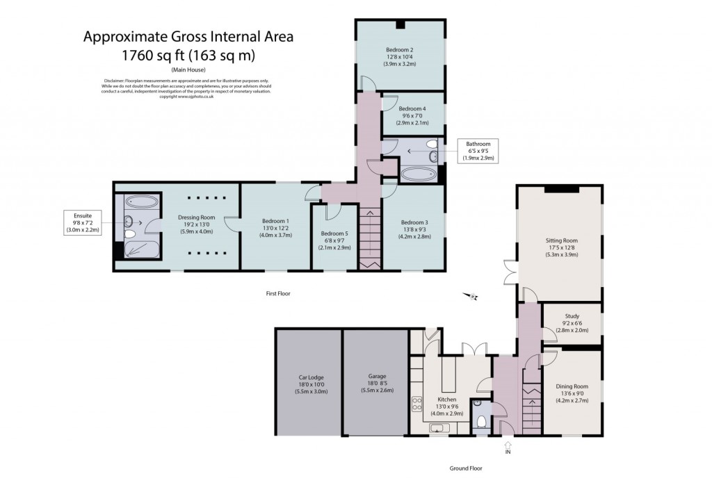 Floorplans For Worrin Road, Flitch Green, Dunmow, Essex, CM6