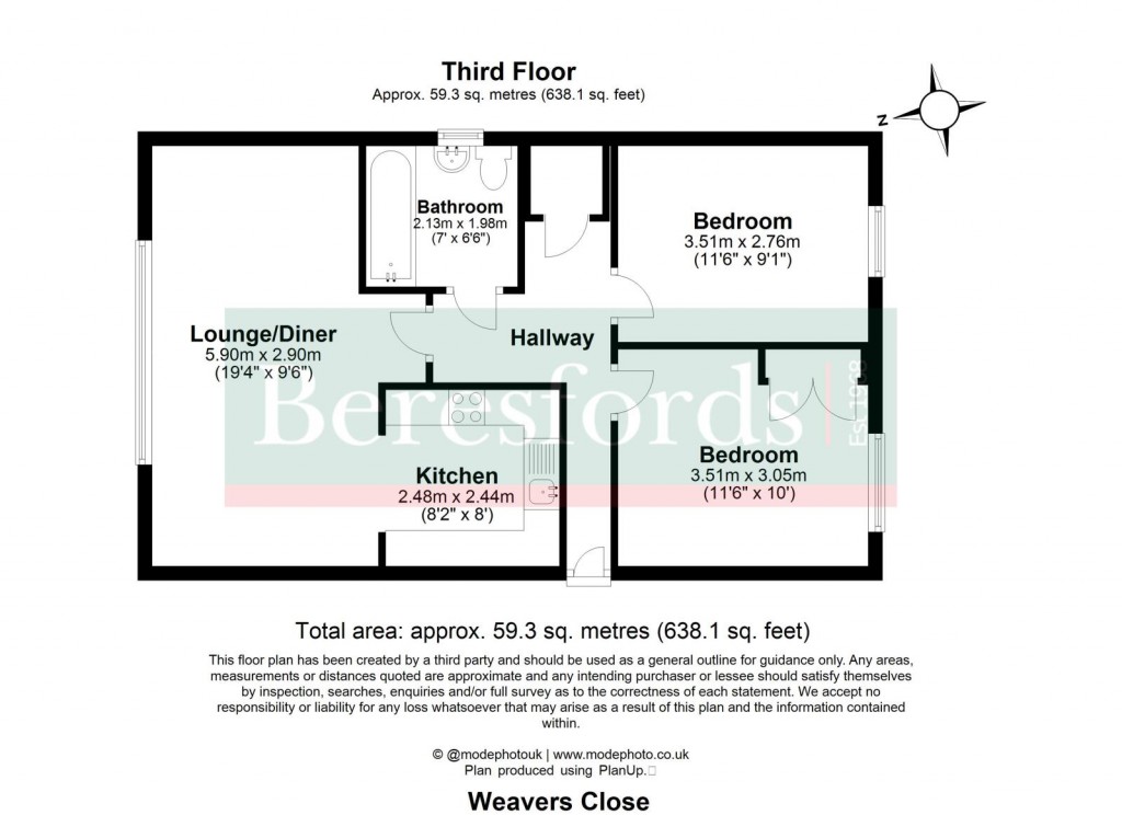 Floorplans For Weavers Close, Dunmow, Essex, CM6