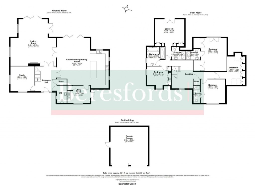Floorplans For Bannister Green, Felsted, Dunmow, Essex, CM6
