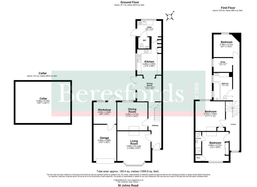 Floorplans For St. Johns Road, Stansted, Essex, CM24