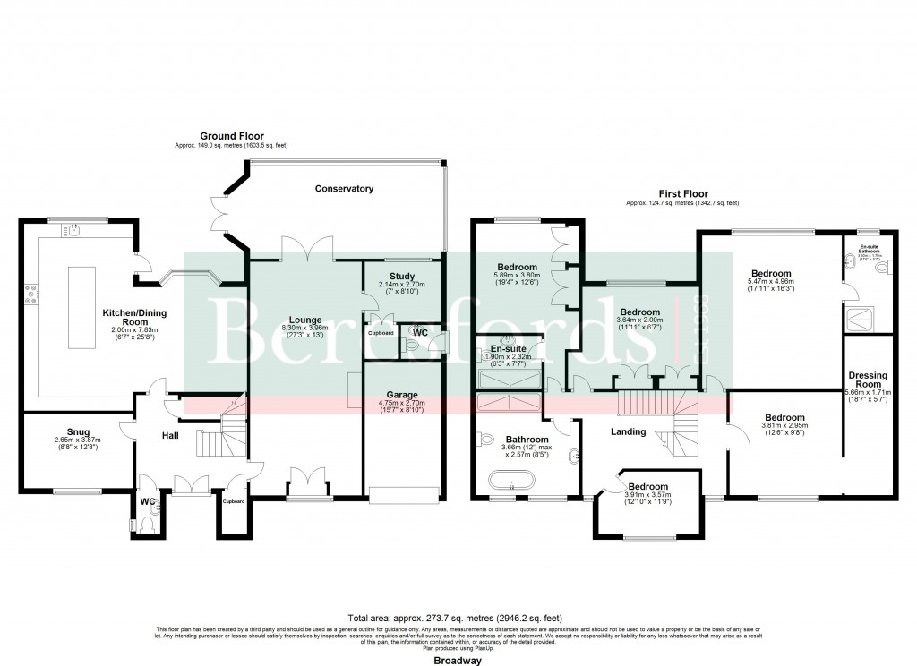 Floorplans For Broadway, Gidea Park, Romford, RM2