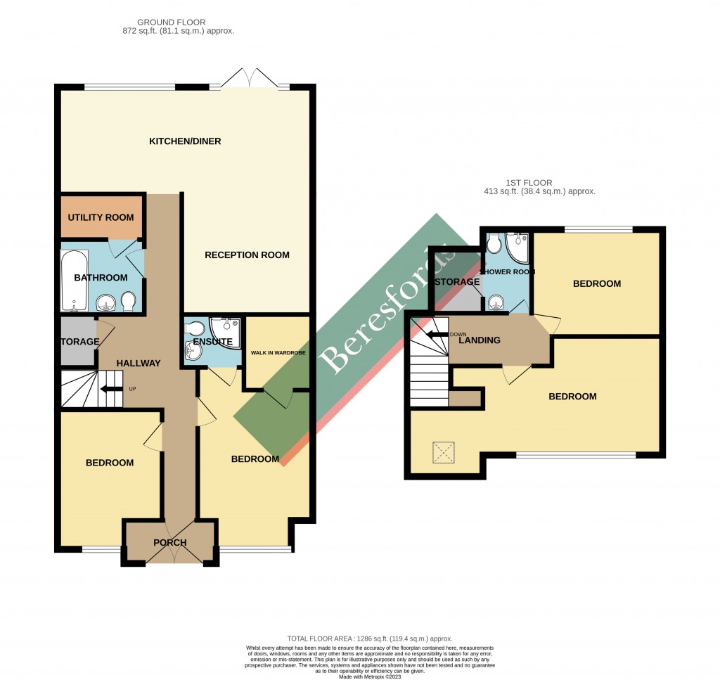 Floorplans For Essex Road, Romford, RM7