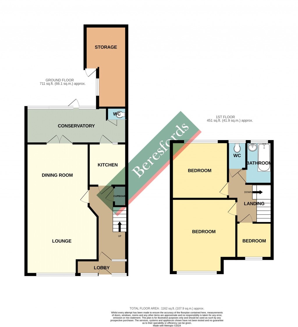 Floorplans For The Ridgeway, Gidea Park, Romford, RM2