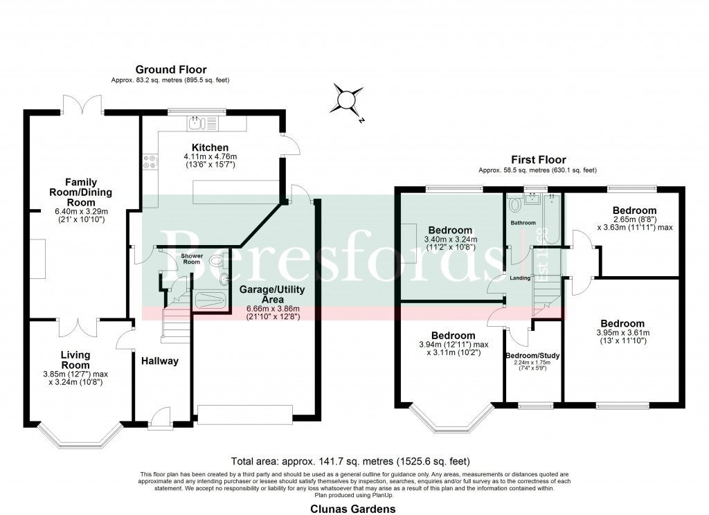 Floorplans For Clunas Gardens, Gidea Park, RM2