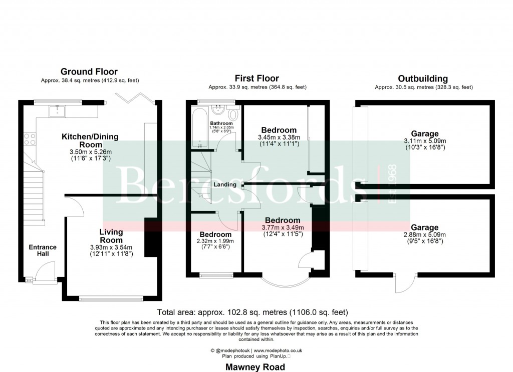 Floorplans For Mawney Road, Romford, RM7