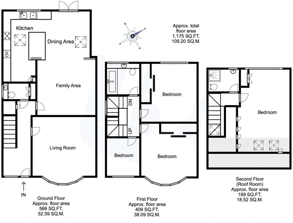 Floorplans For Seymer Road, Romford, RM1