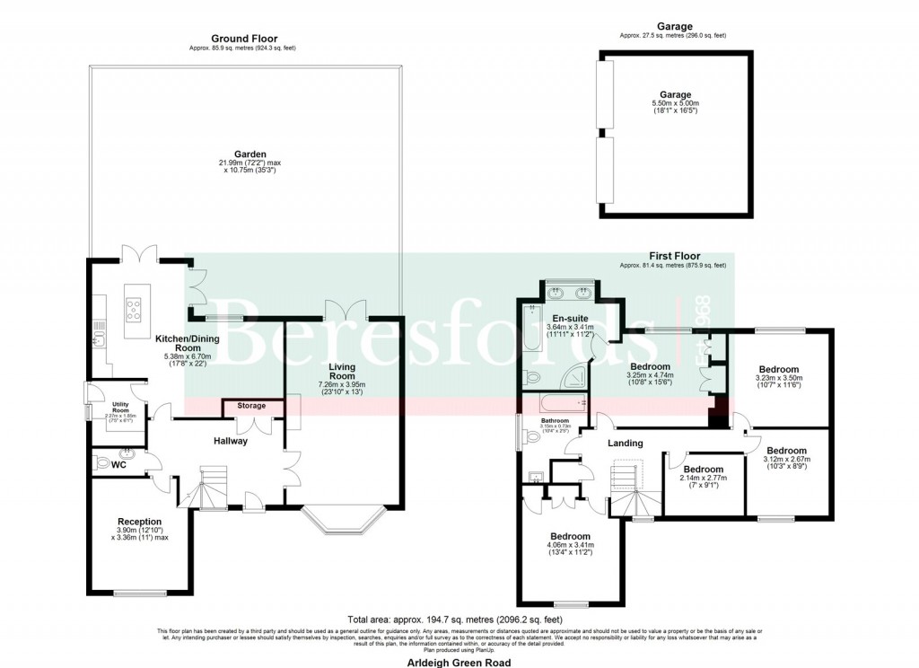 Floorplans For Ardleigh Green Road, Hornchurch, RM11