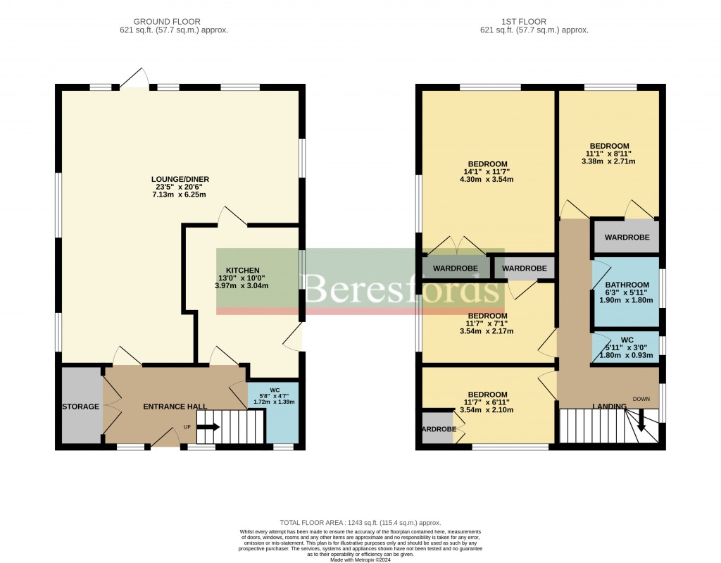 Floorplans For Ferndown, Emerson Park, Hornchurch, RM11