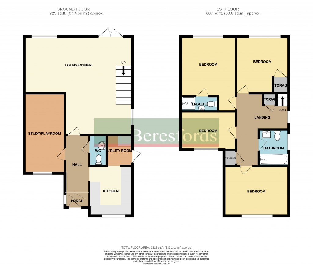 Floorplans For Swanbourne Drive, Hornchurch, RM12