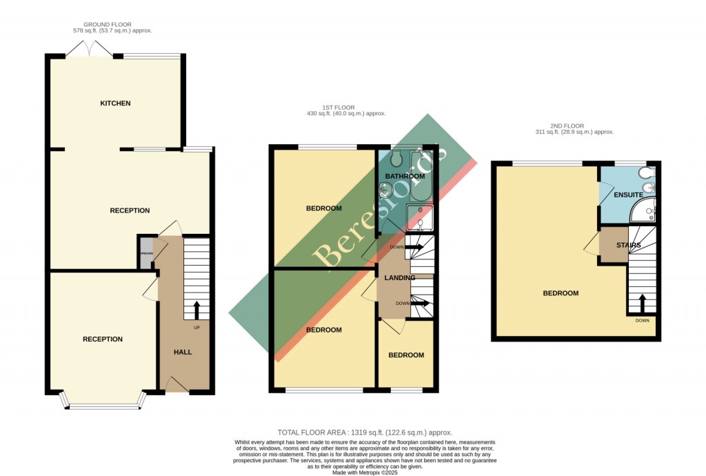 Floorplans For Lee Avenue, Chadwell Heath, RM6
