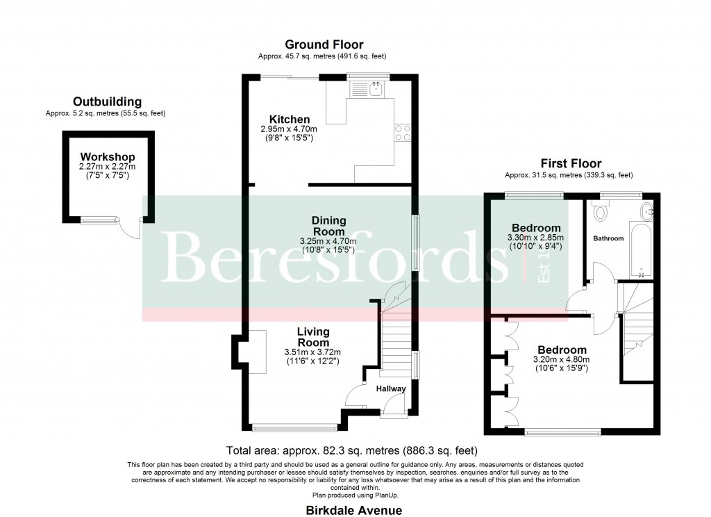Floorplans For Birkdale Avenue, Harold Wood, Romford, Essex, RM3