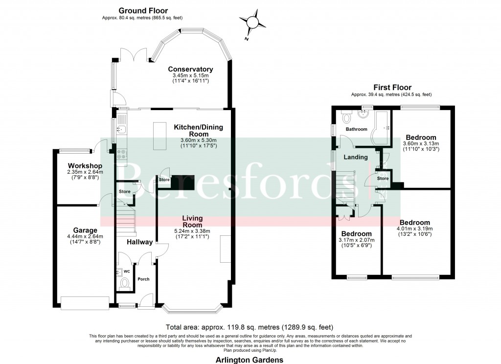 Floorplans For Arlington Gardens, Romford, RM3