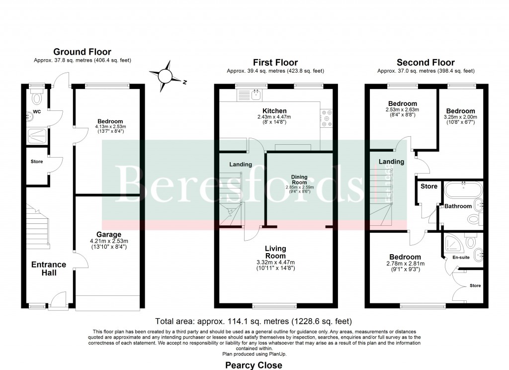 Floorplans For Pearcy Close, Romford, Essex, RM3