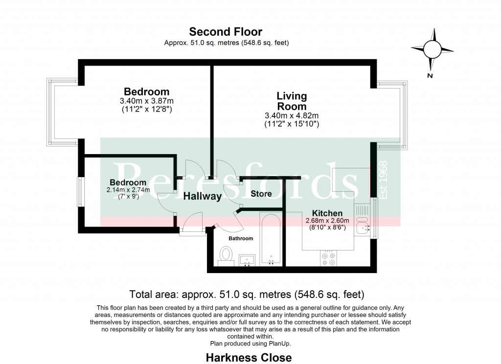 Floorplans For Harkness Close, Romford, RM3