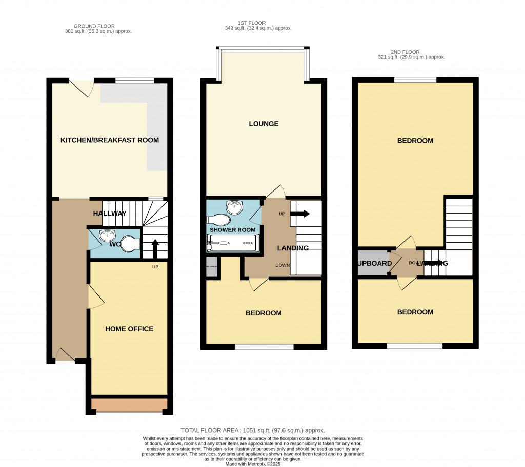 Floorplans For Queens Park Road, Harold Wood, RM3