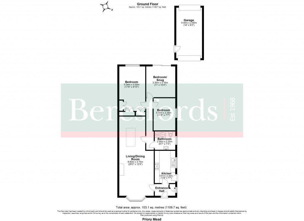 Floorplans For Priory Mead, Doddinghurst, Brentwood, Essex, CM15