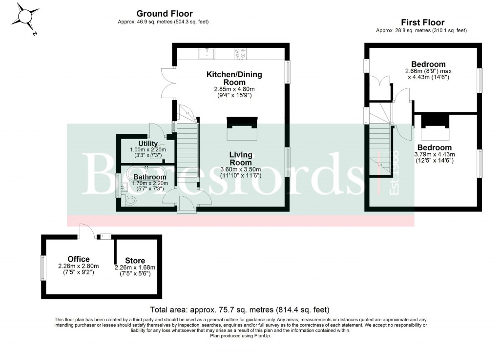 Floorplans For Pemberton Avenue, Ingatestone, Essex, CM4