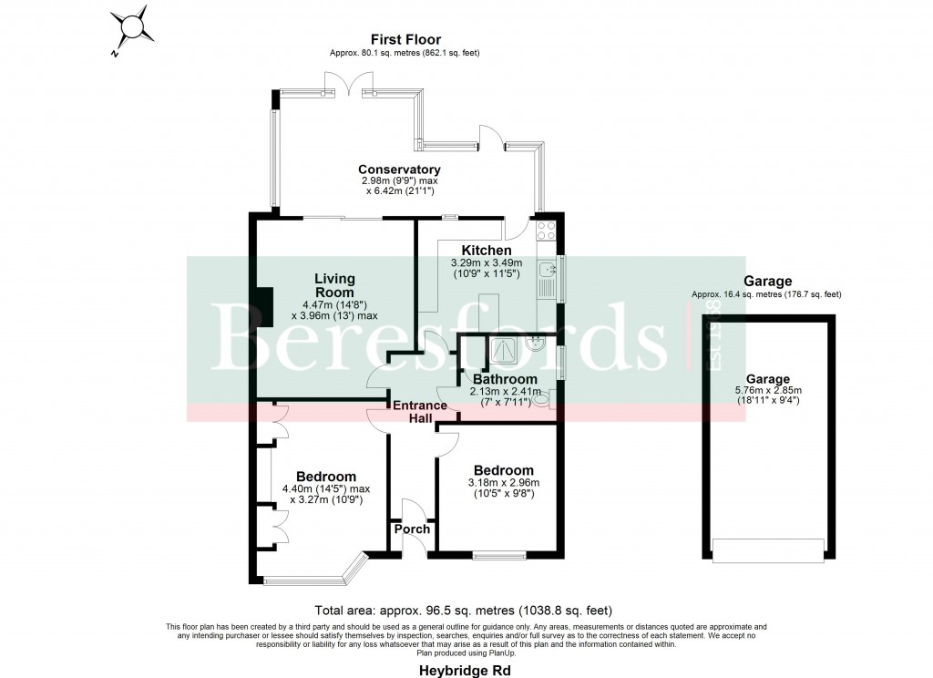 Floorplans For Heybridge Road, Ingatestone, Essex, CM4