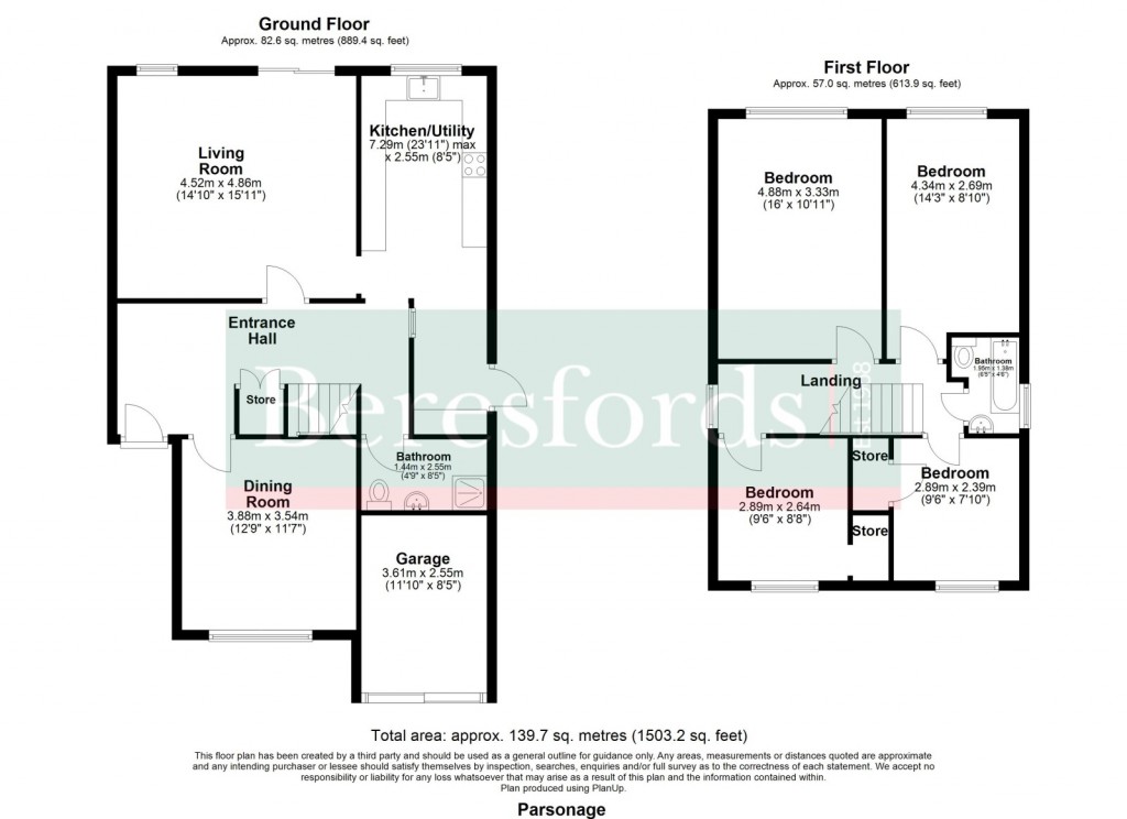 Floorplans For Parsonage Field, Doddinghurst, Brentwood, Essex, CM15