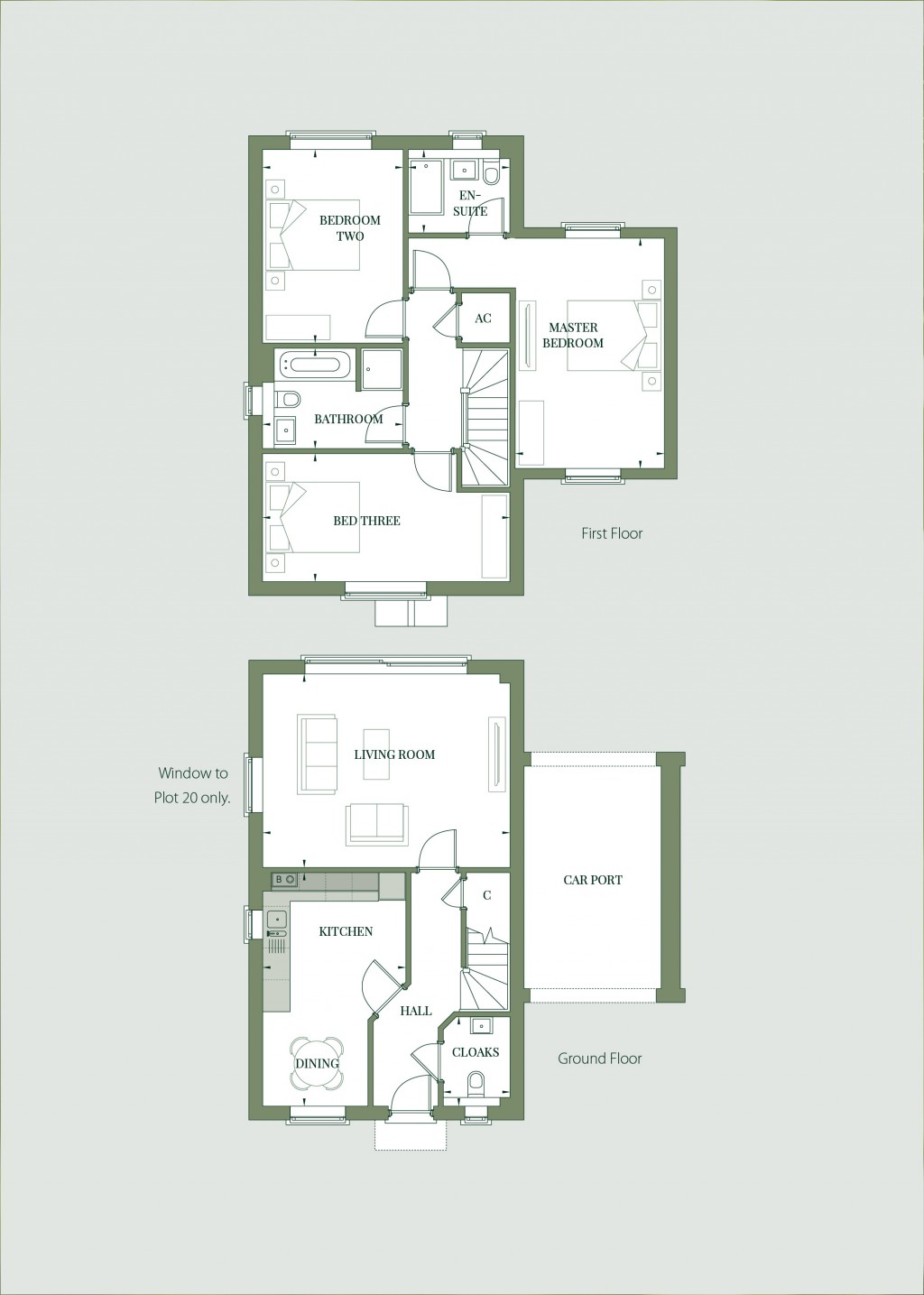 Floorplans For Scholars Close, Felsted, Dunmow, Essex, CM6