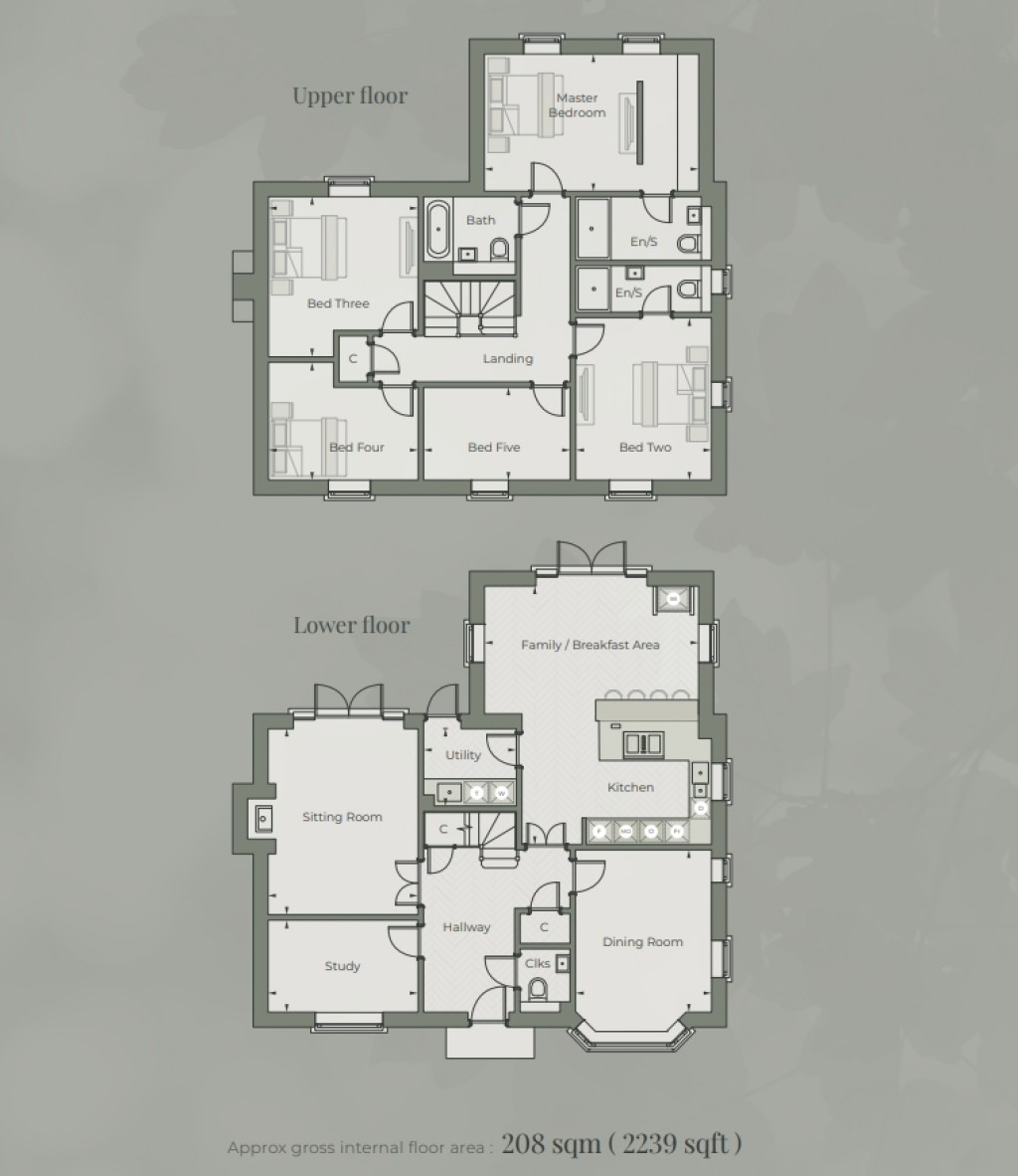 Floorplans For The Grange, Brent Hall Road, Finchingfield, Braintree, Essex, CM7