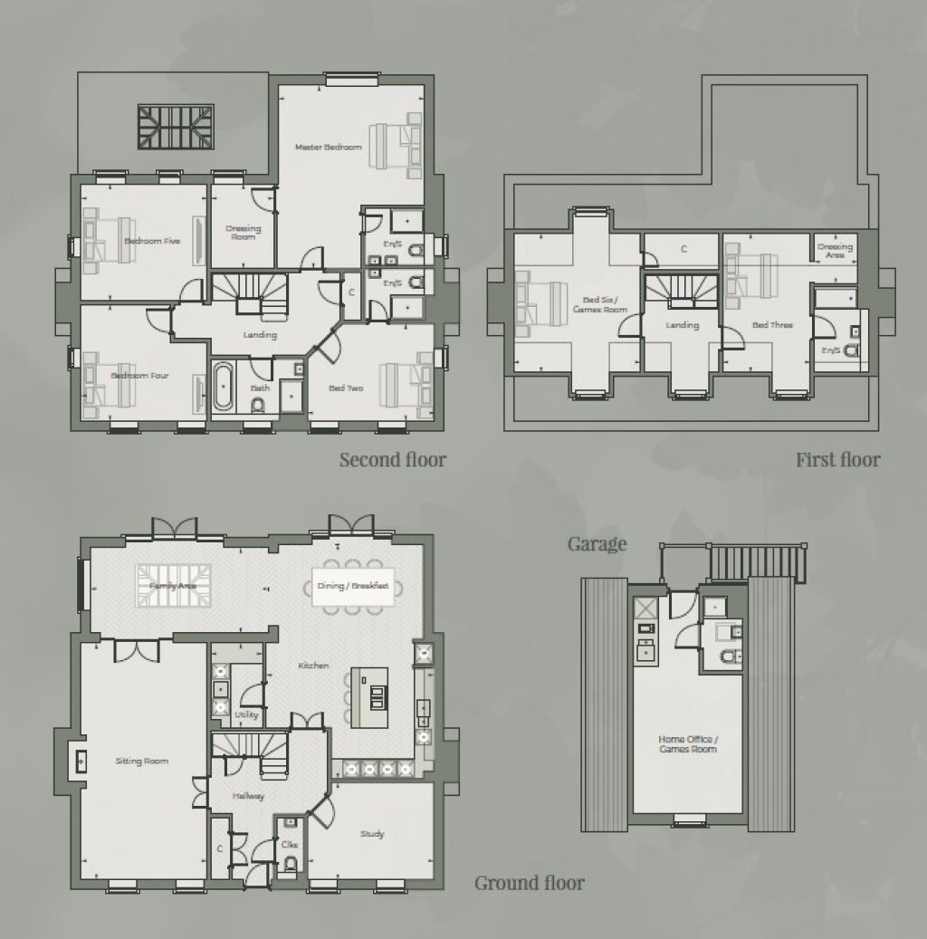 Floorplans For The Grange, Finchingfield, Braintree, Essex, CM7