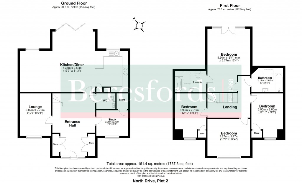Floorplans For Totternhoe Place, North Drive, Hutton, Brentwood, CM13