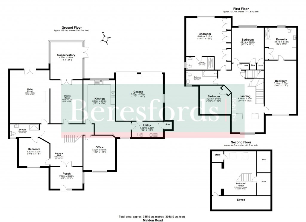 Floorplans For Maldon Road, Burnham-on-Crouch, Essex, CM0