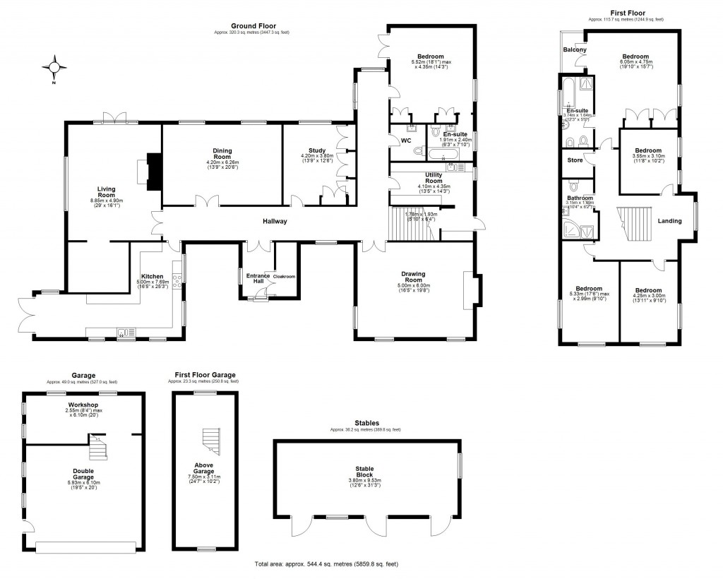 Floorplans For Post Office Road, Woodham Mortimer, Maldon, Essex, CM9
